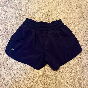 lululemon navy tracker shorts 4”